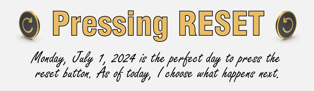Pressing RESET